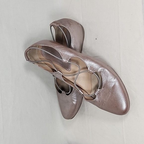 💚 Earthies Women's Essen Silver Elastic Cross Strap - Picture 4 of 9